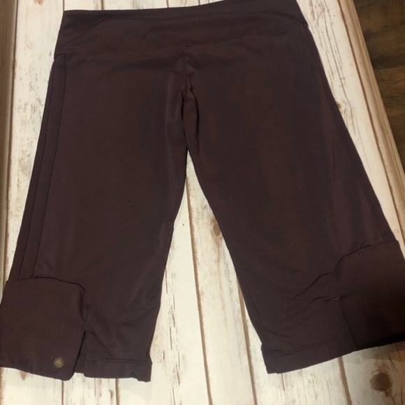 Free w/ any purchase. Adidas workout capris deep purple/wine color - Picture 5 of 7